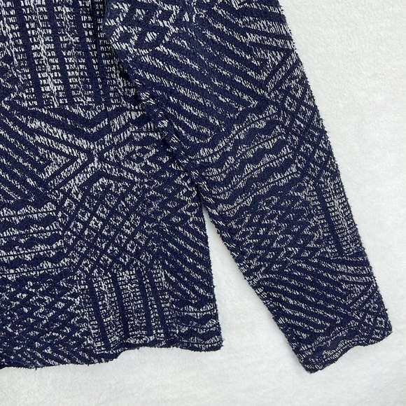 Lucky Brand Cardigan Sweater Size XL Navy Blue Knit Snap Front Long Sleeve EUC - Picture 6 of 12